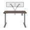Bestar Bestar Upstand 48W x 24D Standing Desk with Dual Monitor Arm in bark grey 175860-000047 - alternate 5